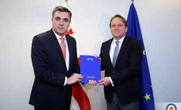 საქართველოს ევროკავშირის კანდიდატის სტატუსის თვითშეფასების კითხვარი გადაეცა 
