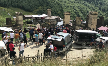 უშგულში აქცია დროებით შეწყდა 