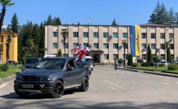 3 ივლისის აქციაზე სამეგრელოდან პირველი კოლონები წალენჯიხიდან გავიდა