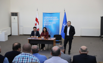 ზუგდიდში ნატოს დღეების ფარგლებში საინფორმაციო შეხვედრა ჩატარდა (ვიდეო)