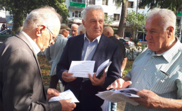 თემურ შაშიაშვილი ზუგდიდში ამომრჩევლებს შეხვდა