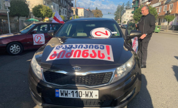 “დაუპიპინე ბიძინას” - “ევროპული საქართველოს” ზუგდიდის შტაბი ივანიშვილის რეზიდენციამდე ჩავა (ვიდეო)