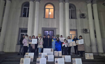 პოლიტპატიმრების გათავისუფლებისა და ხელახალი არჩევნების დანიშვნის მოთხოვნით, ჩხოროწყუში აქცია გაიმართა