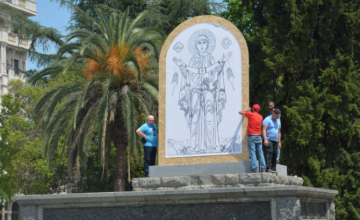 ზუგდიდში ღვთისმშობლის ფრესკის აღმართვის ინიციატივას საჯაროდ განიხილავენ