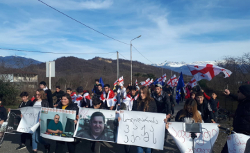 ფახულანი - საბერიოს ადმინისტრაციულ საზღვართან ანტისაოკუპაციო აქცია გაიმართა
