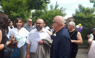 პირველი სკოლის საიუბილეო ღონისძიებას მიხეილ ხუბუტია ესწრება (ფოტო)