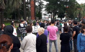 #ნუმომკლავ - ზუგდიდში ზაზა სარალიძის მხარდამჭერი აქცია დაიწყო