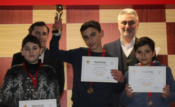 ჭადრაკში საქართველოს სასკოლო ჩემპიონატის ერთ-ერთი გამარჯვებული ზუგდიდელი მოსწავლე გახდა